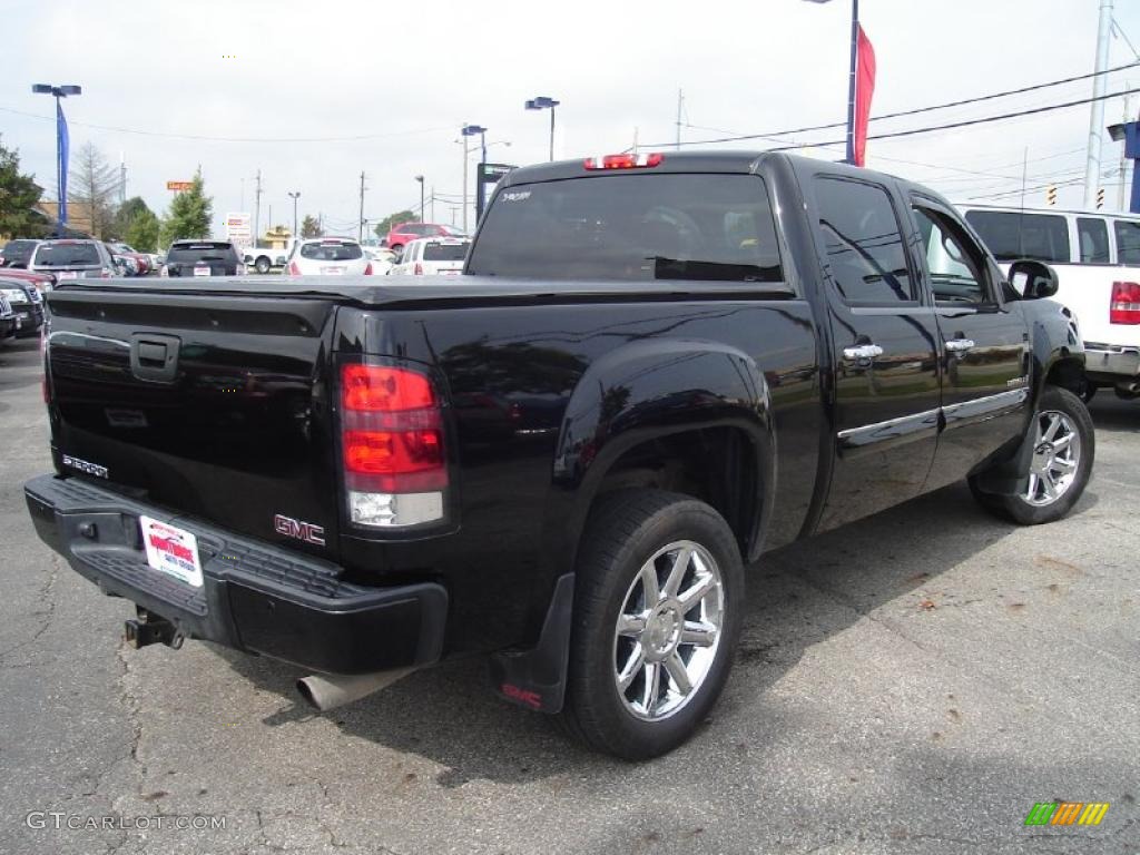 Onyx Black 2009 GMC Sierra 1500 Denali Crew Cab AWD Exterior Photo #37396606