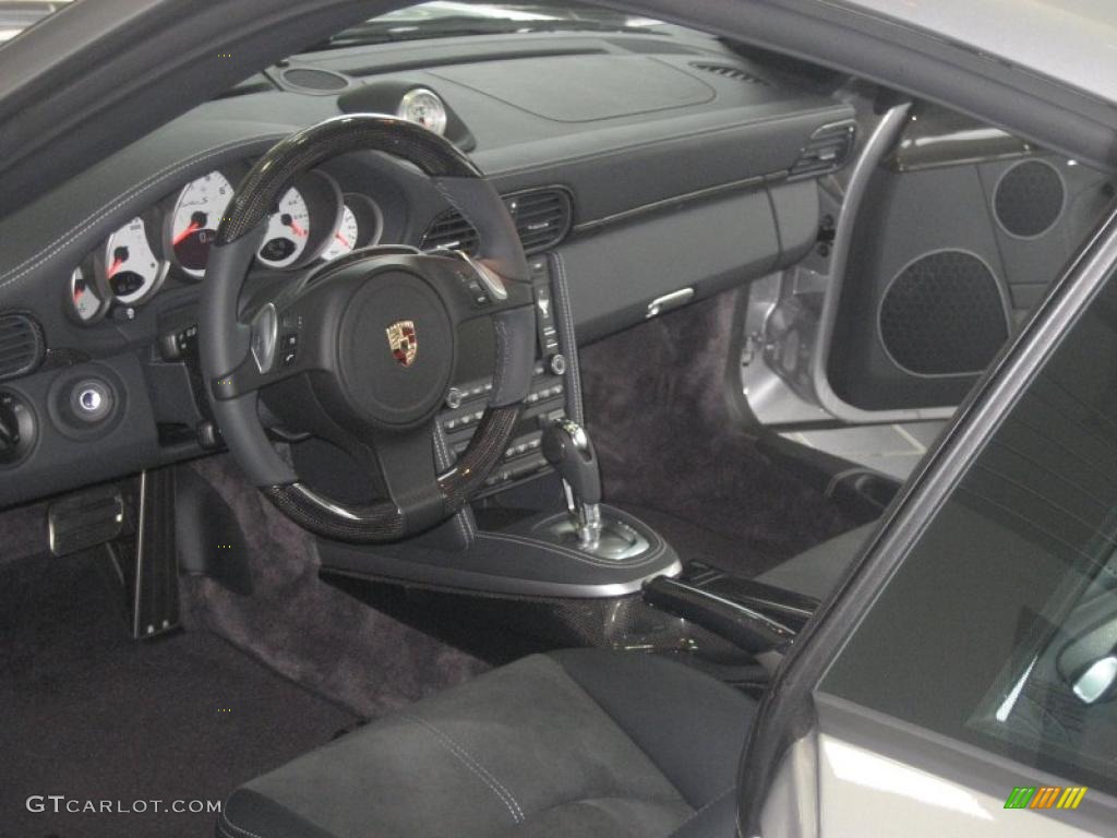 2011 911 Turbo S Coupe - GT Silver Metallic / Black w/Alcantara photo #6