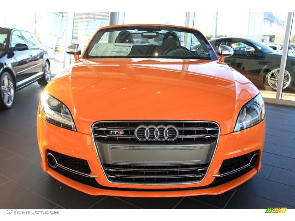 2011 TT S 2.0T quattro Roadster - Solar Orange / Black/Orange photo #2