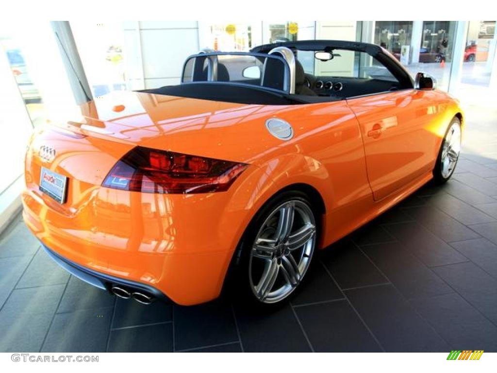 2011 TT S 2.0T quattro Roadster - Solar Orange / Black/Orange photo #6