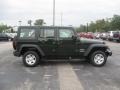 2011 Natural Green Pearl Jeep Wrangler Unlimited Sport 4x4  photo #4