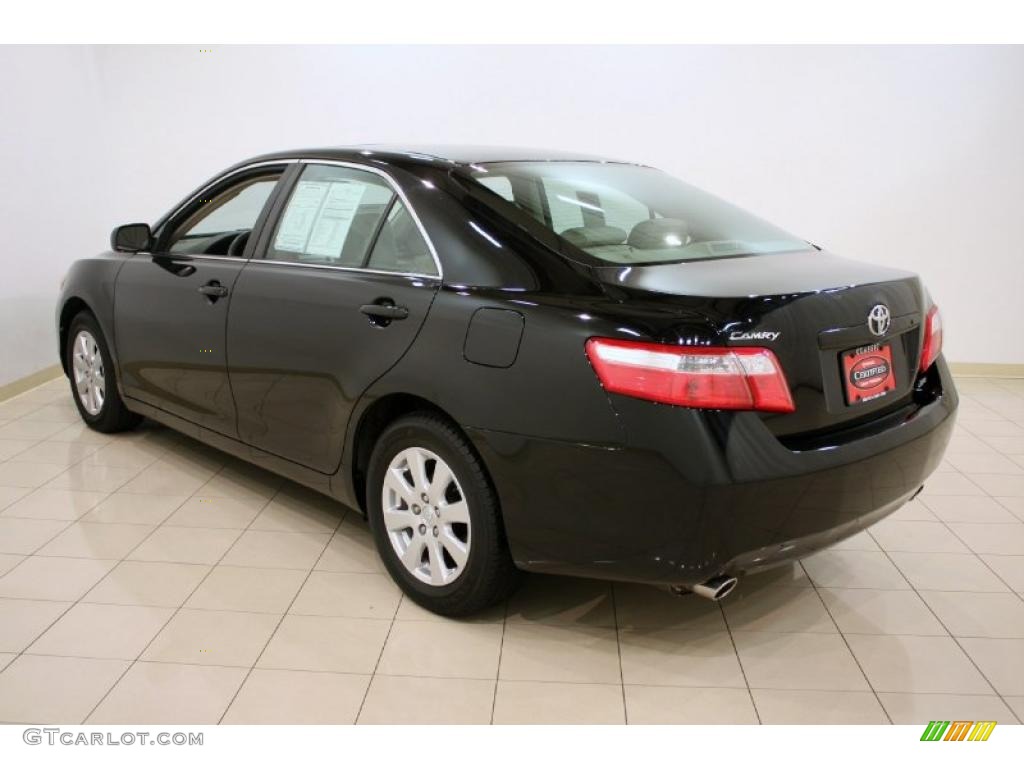 2007 Camry XLE V6 - Black / Bisque photo #5