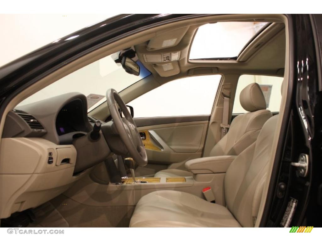 2007 Camry XLE V6 - Black / Bisque photo #10