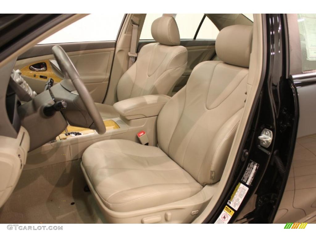 2007 Camry XLE V6 - Black / Bisque photo #11