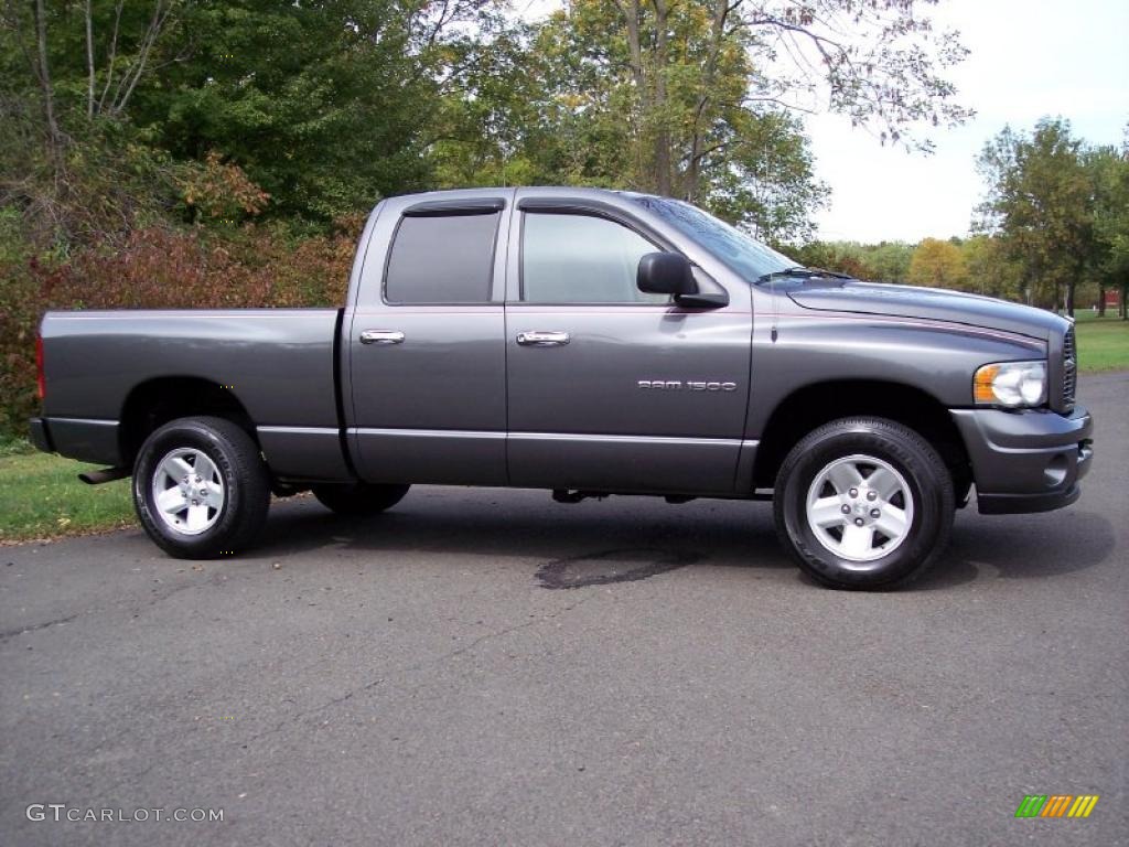 2003 Ram 1500 SLT Quad Cab 4x4 - Graphite Metallic / Dark Slate Gray photo #11