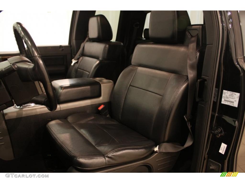 2004 F150 Lariat SuperCab 4x4 - Black / Black photo #9