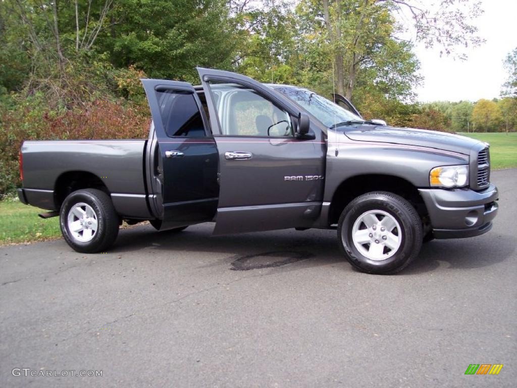 2003 Ram 1500 SLT Quad Cab 4x4 - Graphite Metallic / Dark Slate Gray photo #15