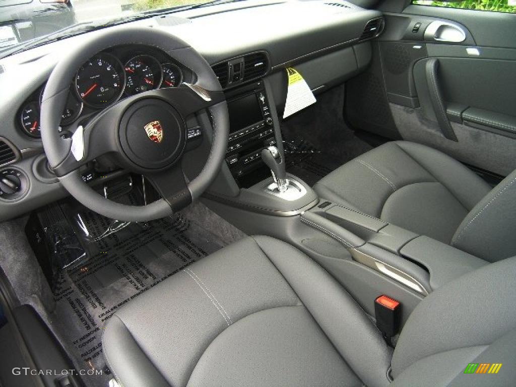 Stone Grey Interior 2011 Porsche 911 Carrera Coupe Photo #37410326