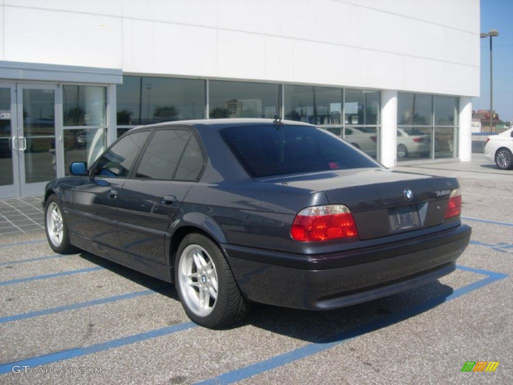2001 7 Series 740i Sedan - Anthracite Metallic / Black photo #4
