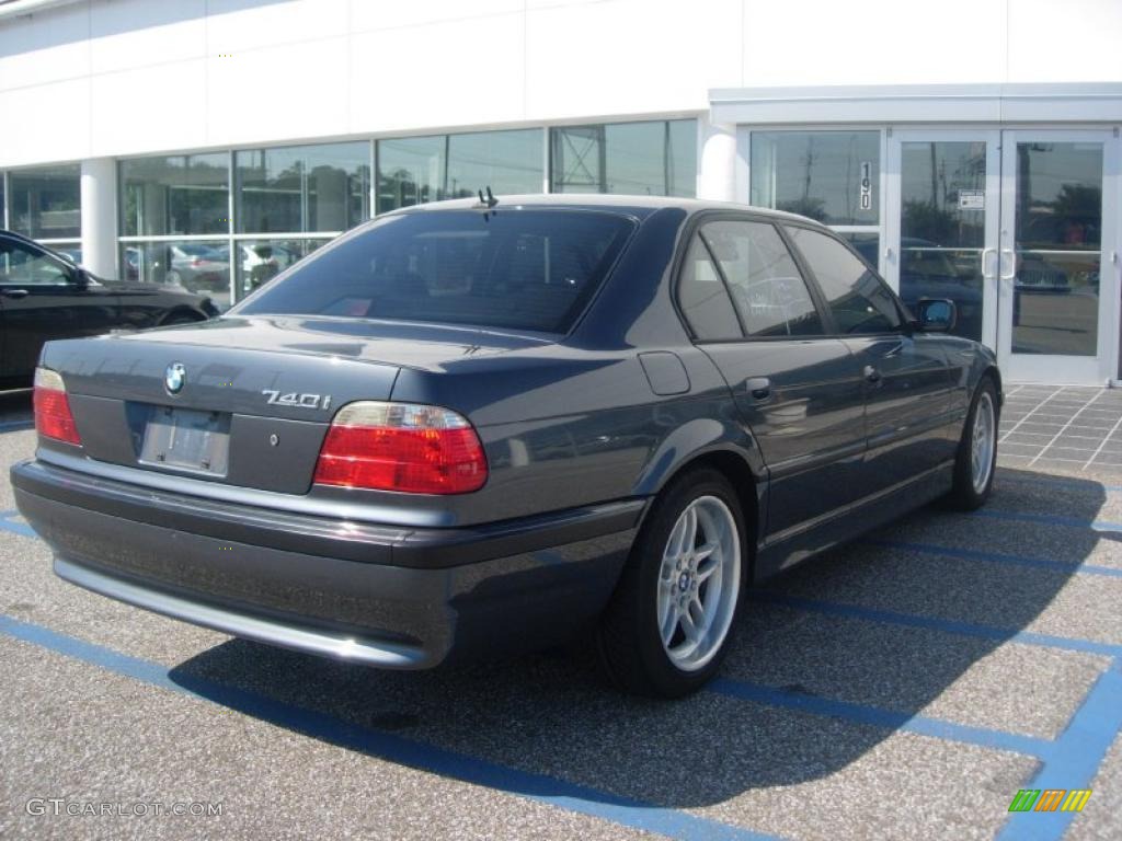 2001 7 Series 740i Sedan - Anthracite Metallic / Black photo #5