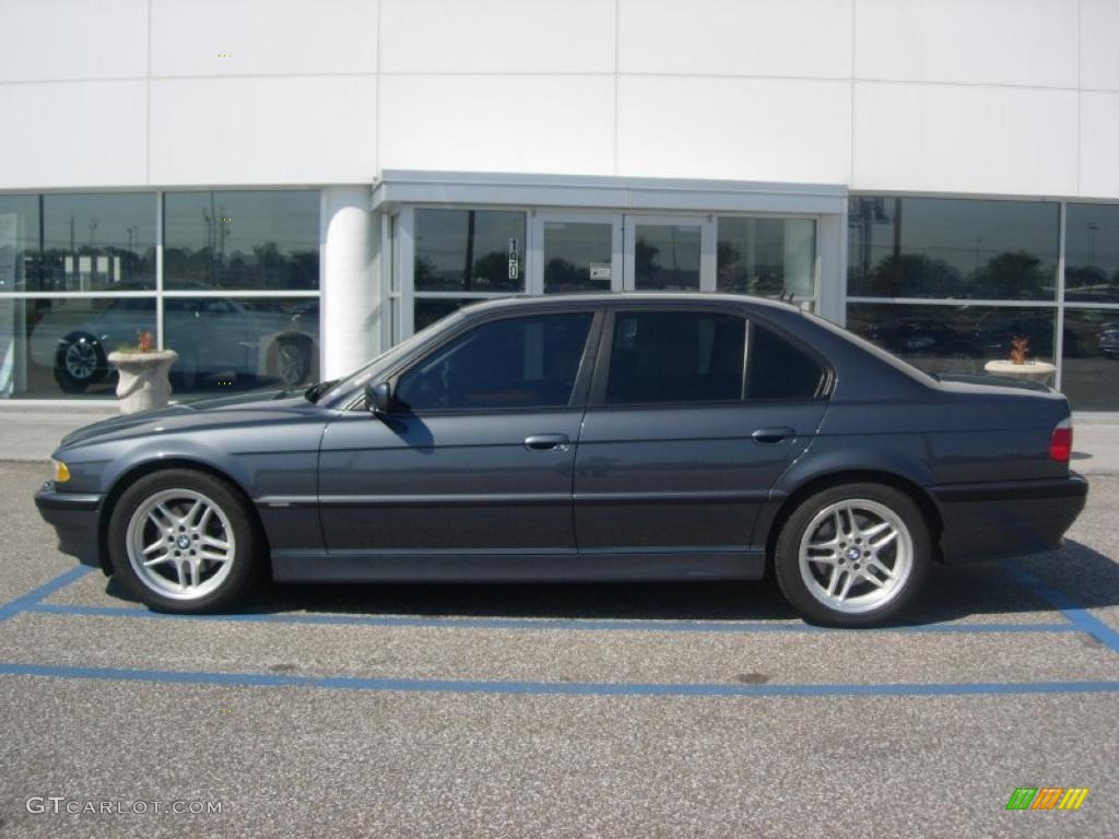 2001 7 Series 740i Sedan - Anthracite Metallic / Black photo #7