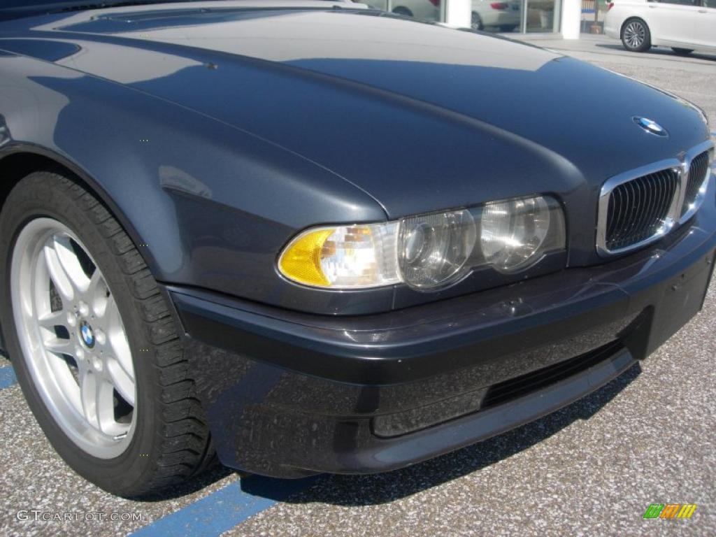 2001 7 Series 740i Sedan - Anthracite Metallic / Black photo #8