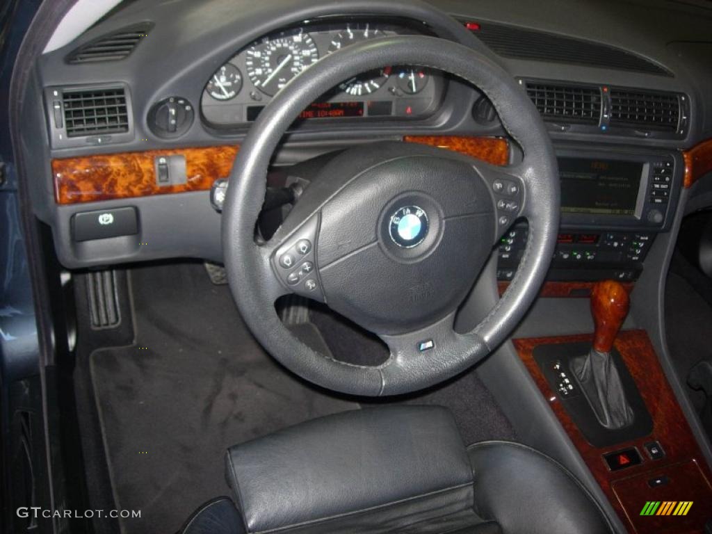2001 7 Series 740i Sedan - Anthracite Metallic / Black photo #15
