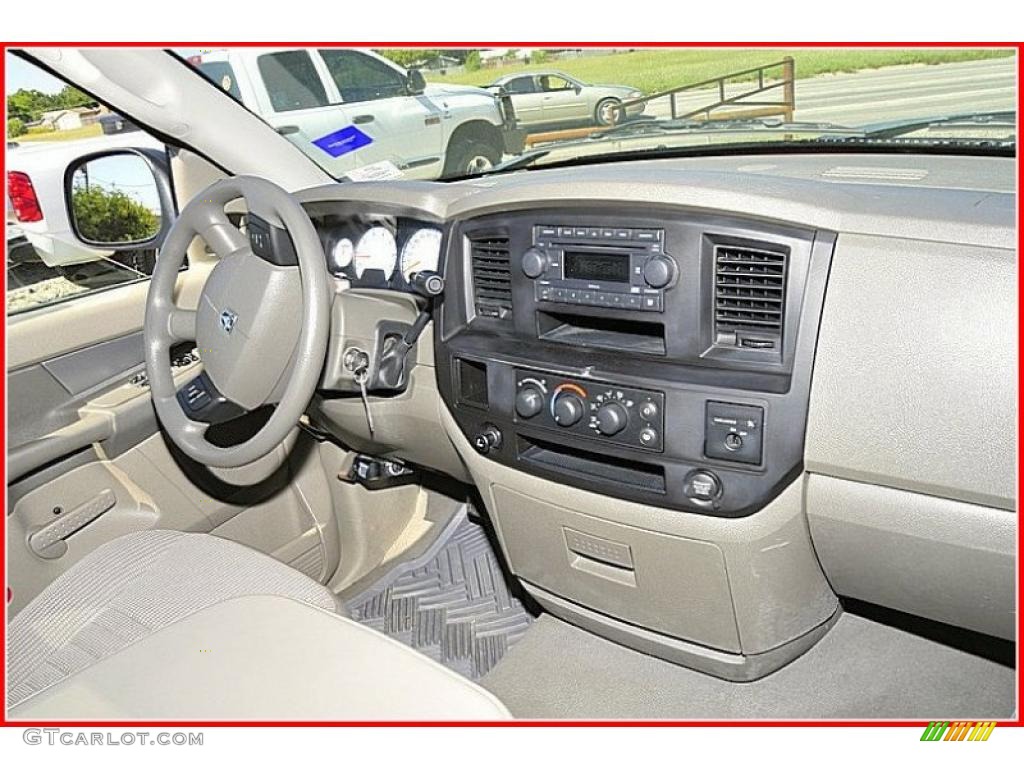 2007 Ram 1500 SXT Regular Cab - Flame Red / Khaki Beige photo #19