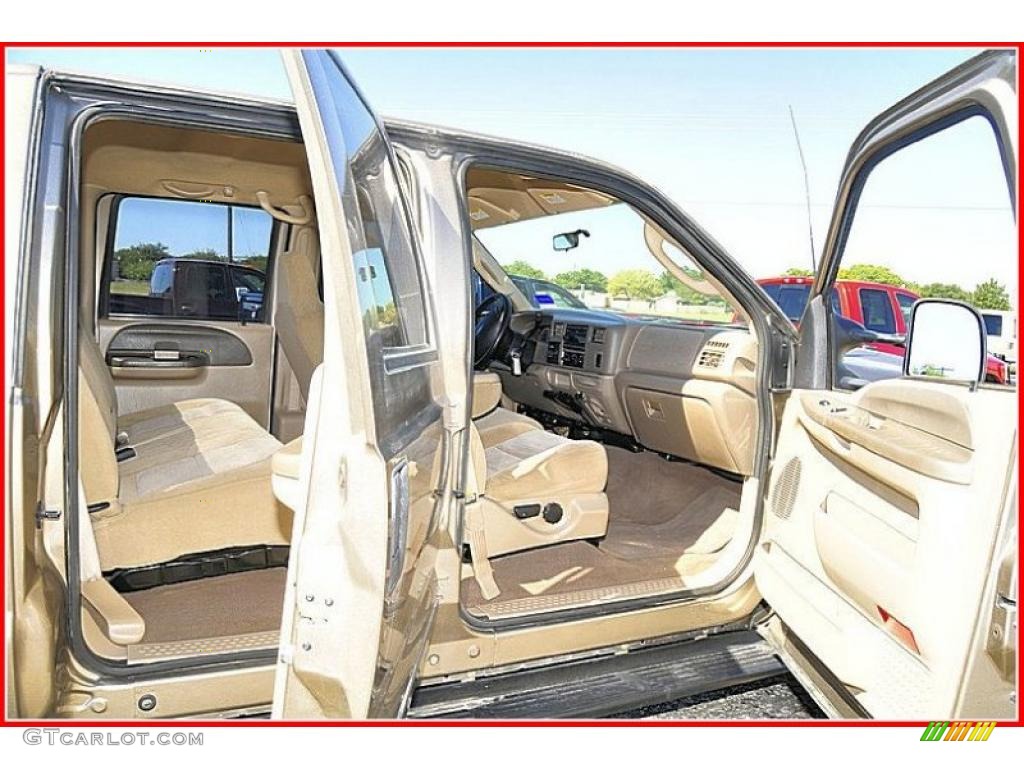 2003 F250 Super Duty XLT Crew Cab 4x4 - Arizona Beige Metallic / Medium Parchment Beige photo #24