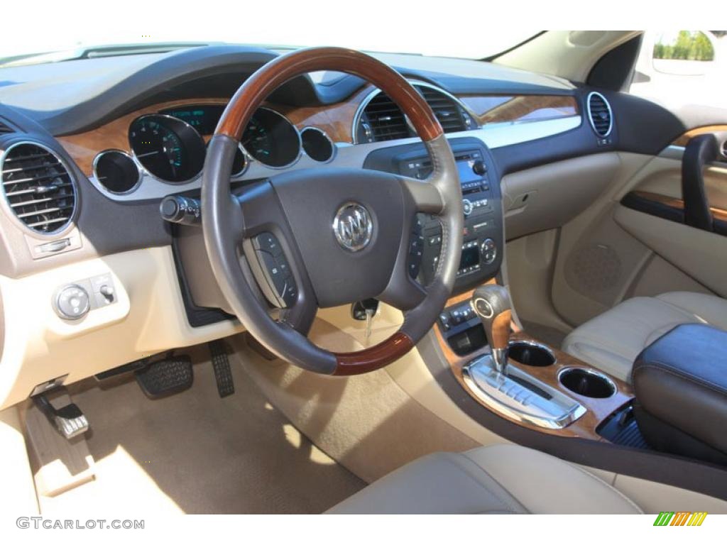 2008 Enclave CXL - White Opal / Cashmere/Cocoa photo #4