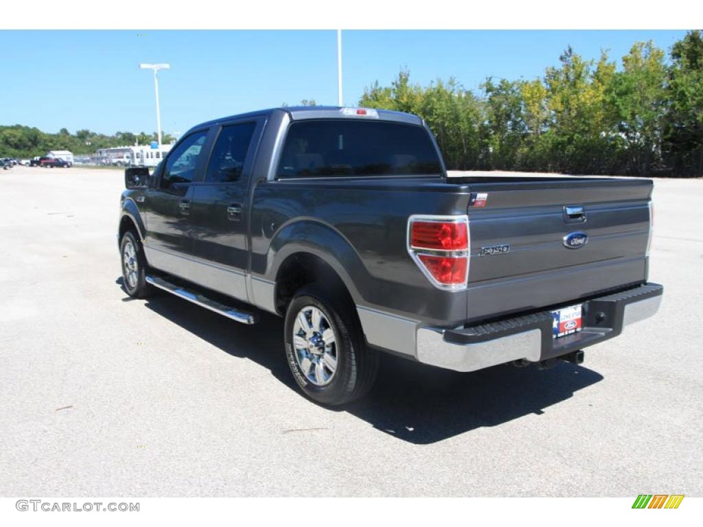 2009 F150 XLT SuperCrew - Sterling Grey Metallic / Stone/Medium Stone photo #18