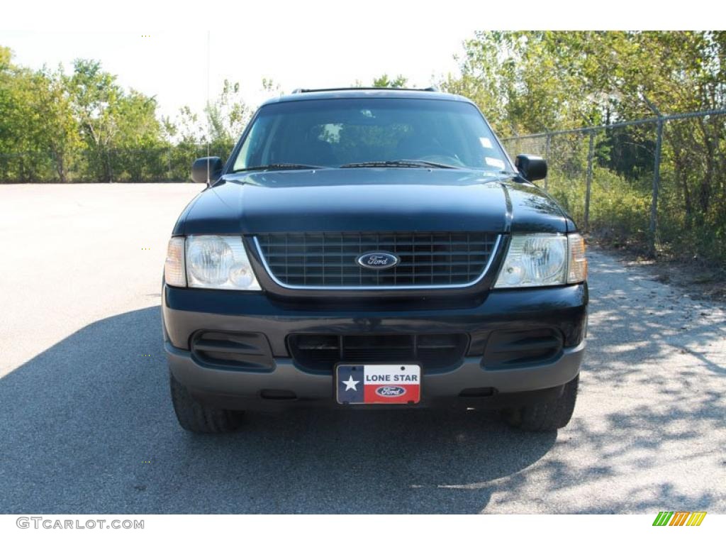 2002 Explorer XLT - Black Clearcoat / Graphite photo #9