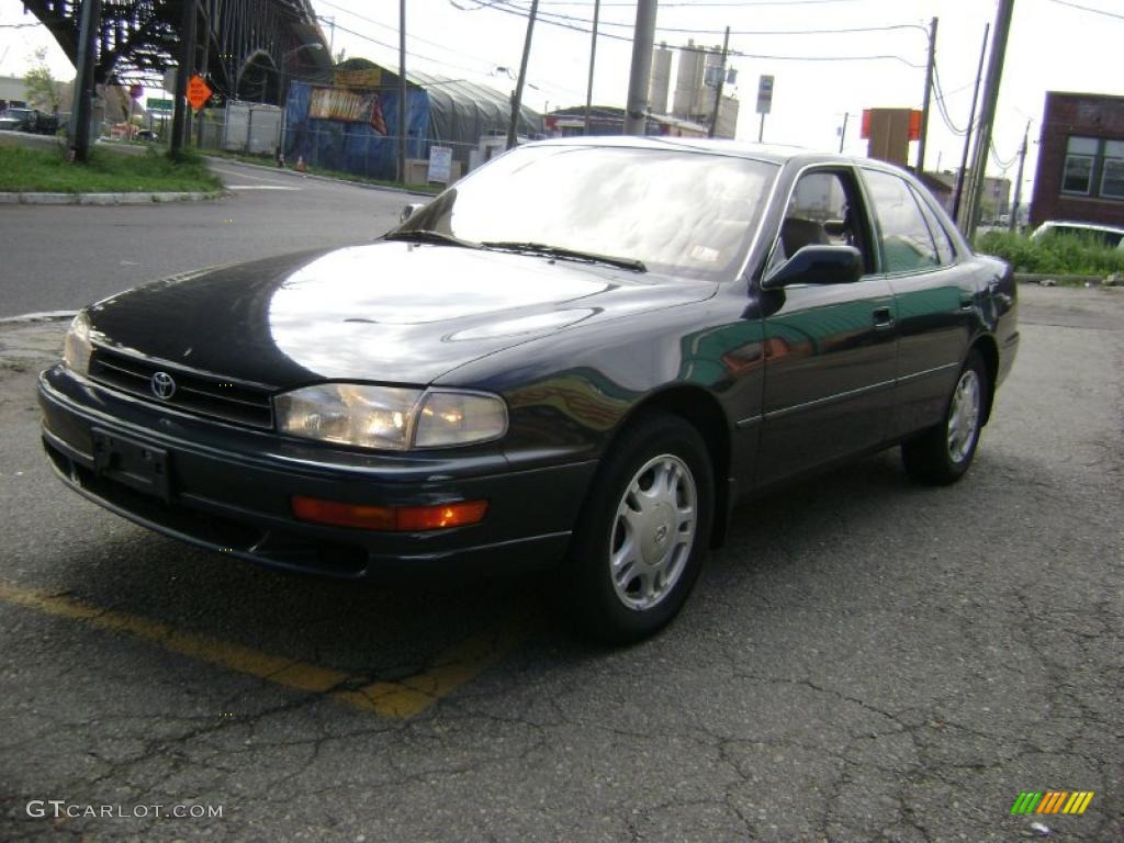 1994 Camry XLE V6 Sedan - Dark Emerald Pearl / Beige photo #5