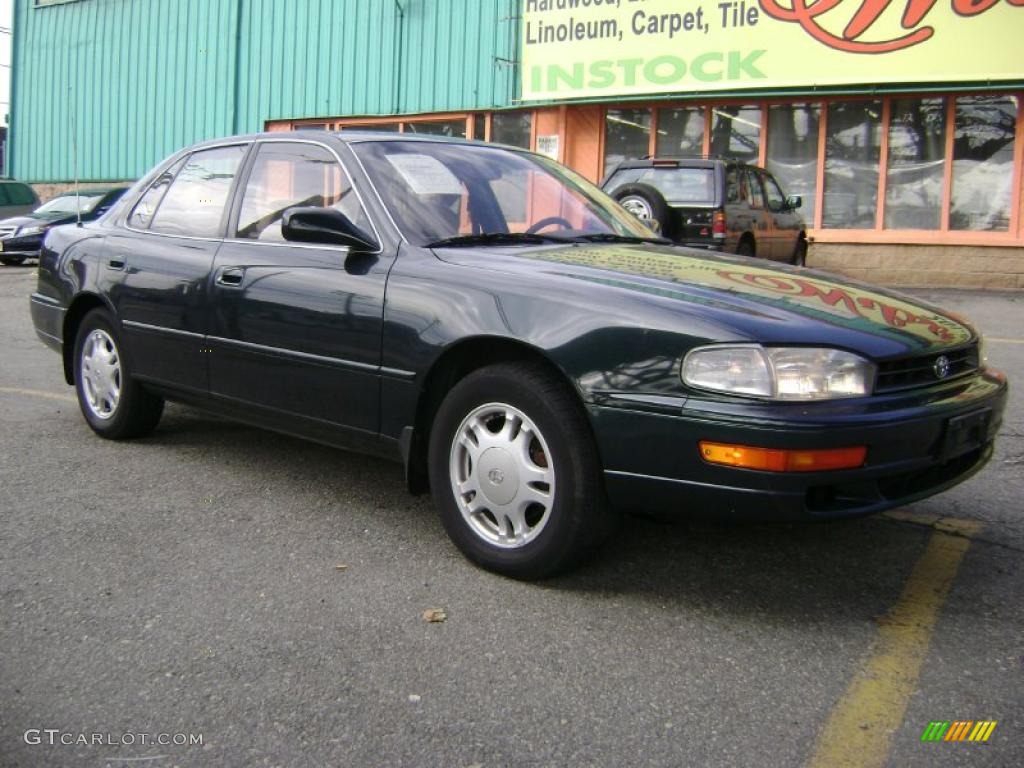 1994 Camry XLE V6 Sedan - Dark Emerald Pearl / Beige photo #6