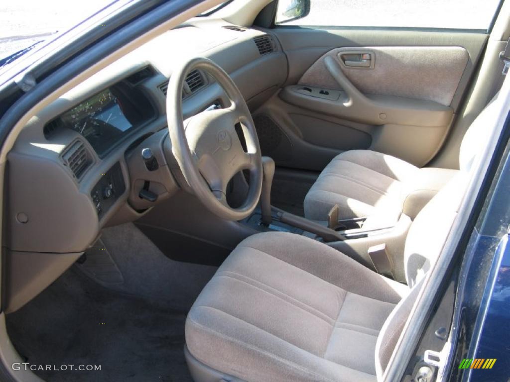 1997 Camry LE V6 - Blue Velvet Pearl / Beige photo #8
