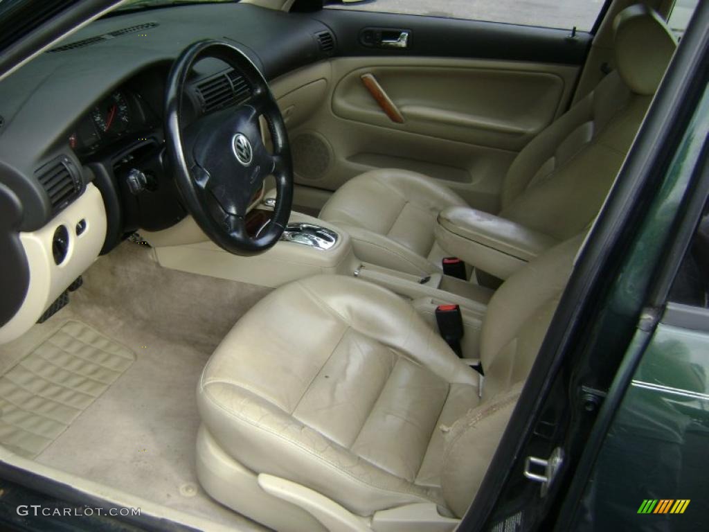 1999 Passat GLS V6 Sedan - Royal Green Pearl / Beige photo #7