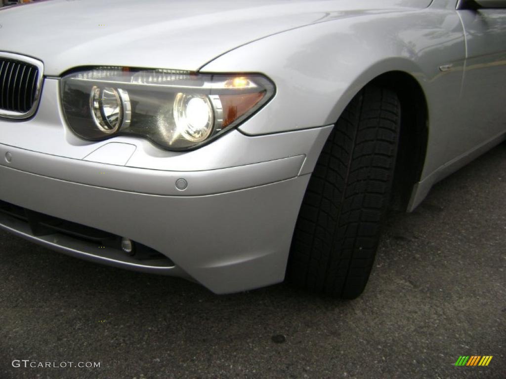 2004 7 Series 745i Sedan - Titanium Silver Metallic / Black/Black photo #6