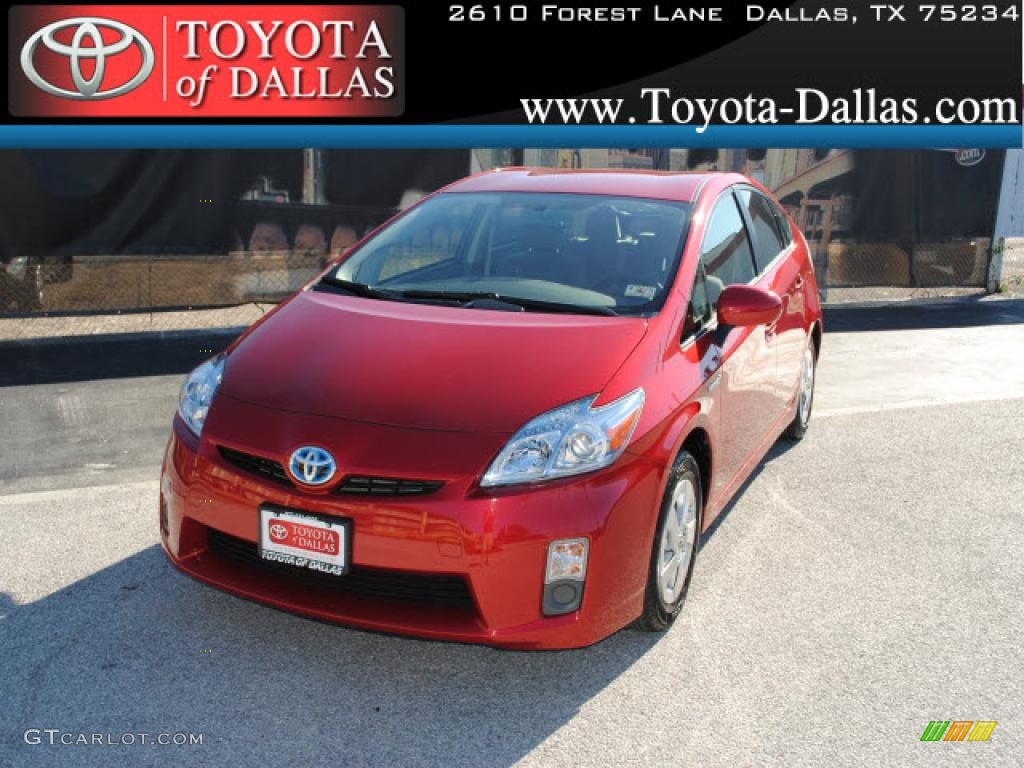 2010 Prius Hybrid II - Barcelona Red Metallic / Dark Gray photo #1