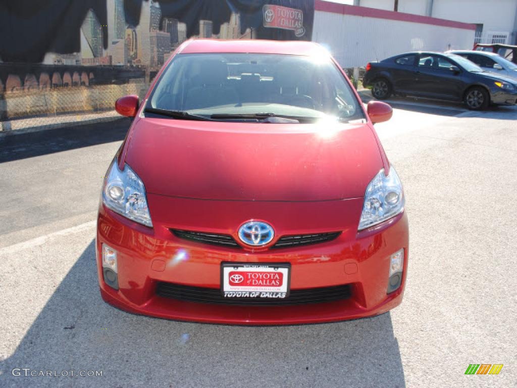 2010 Prius Hybrid II - Barcelona Red Metallic / Dark Gray photo #2