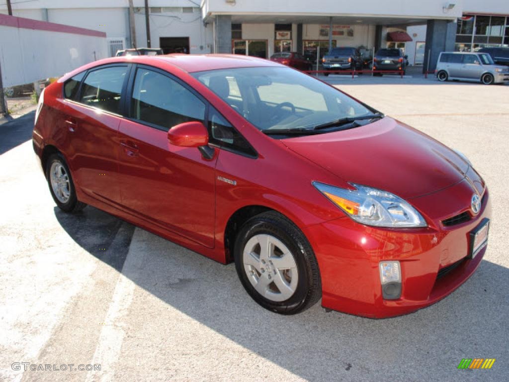2010 Prius Hybrid II - Barcelona Red Metallic / Dark Gray photo #3