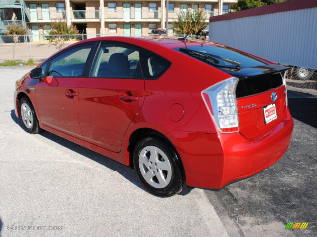 2010 Prius Hybrid II - Barcelona Red Metallic / Dark Gray photo #7