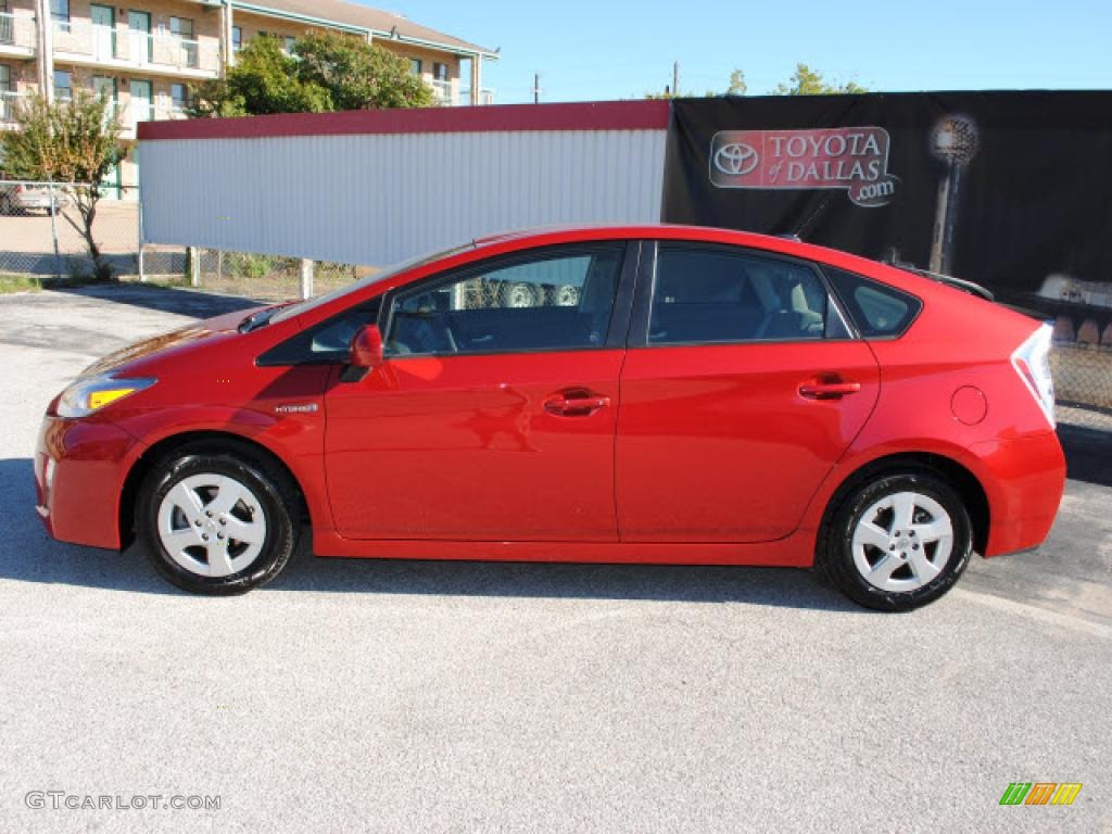 2010 Prius Hybrid II - Barcelona Red Metallic / Dark Gray photo #8