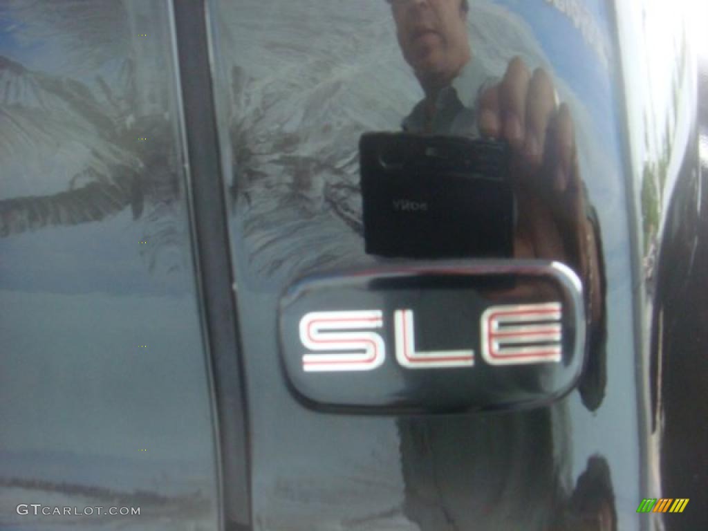 2006 Sierra 1500 SLE Crew Cab - Onyx Black / Neutral photo #10