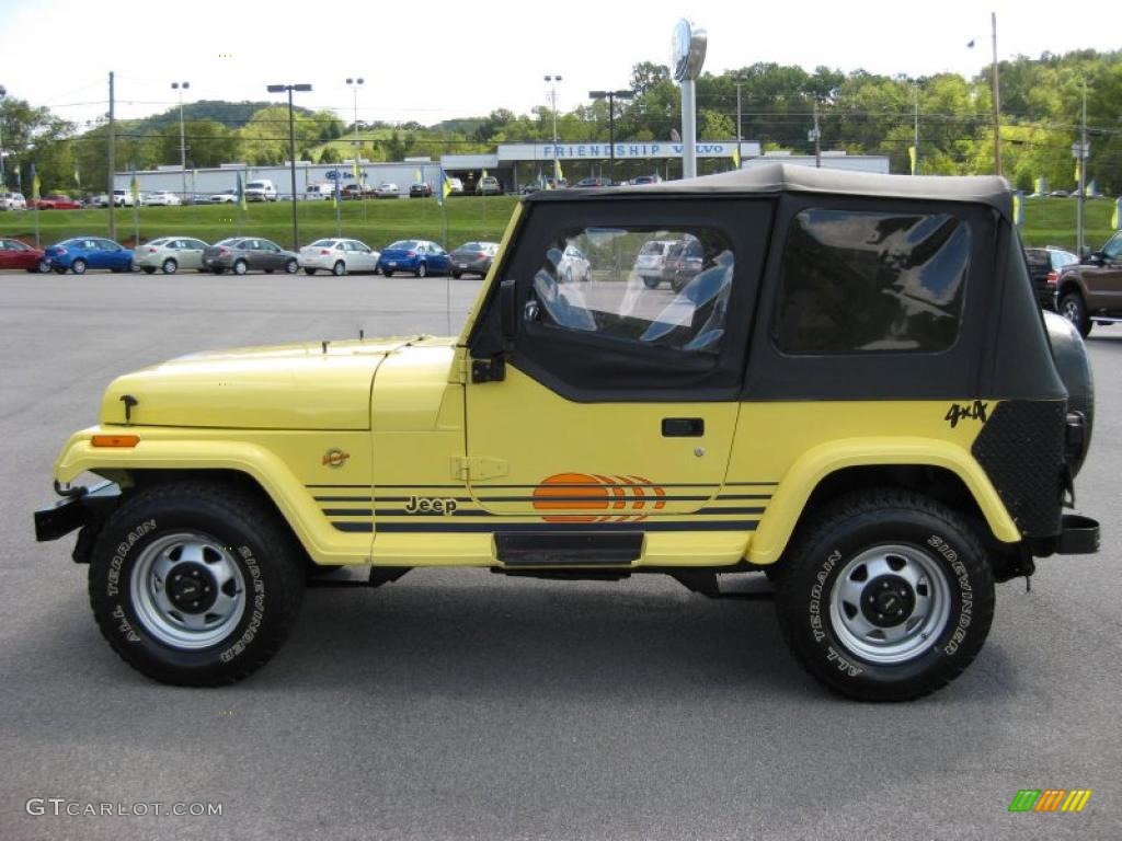 Malibu Yellow Jeep Wrangler