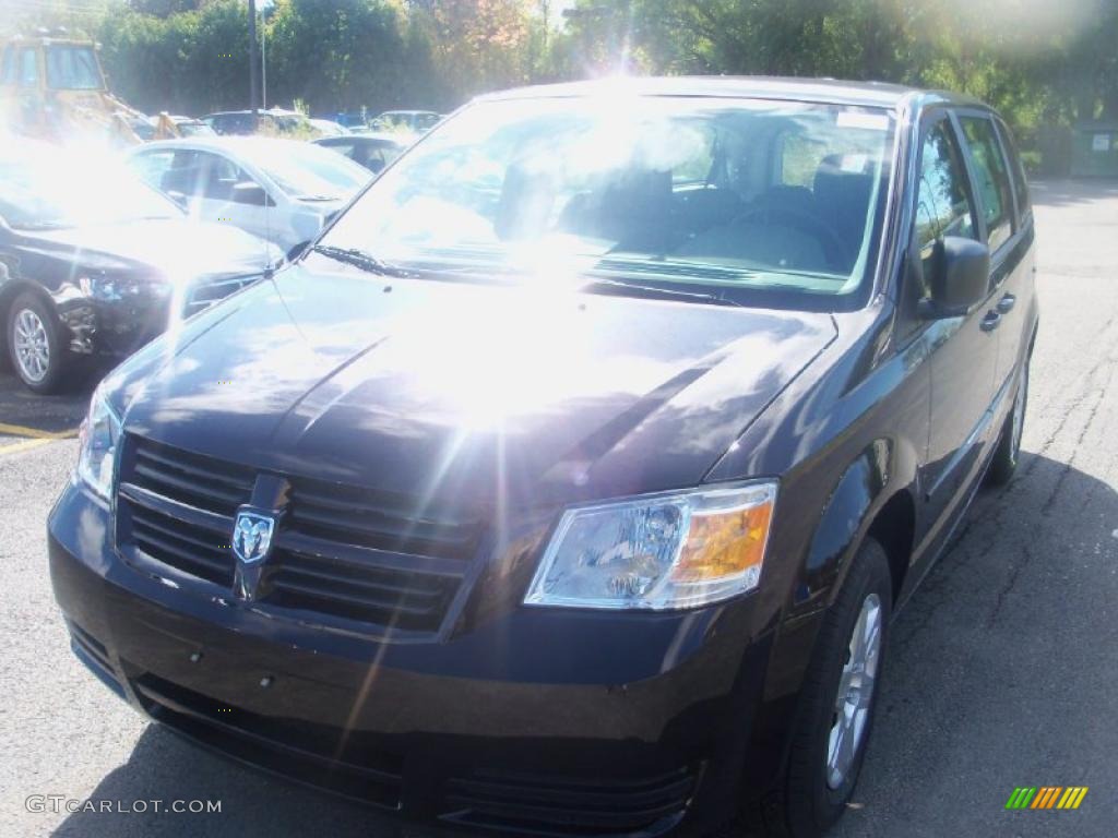 2010 Grand Caravan SE - Dark Cordovan Pearlcoat / Medium Slate Gray/Light Shale photo #1