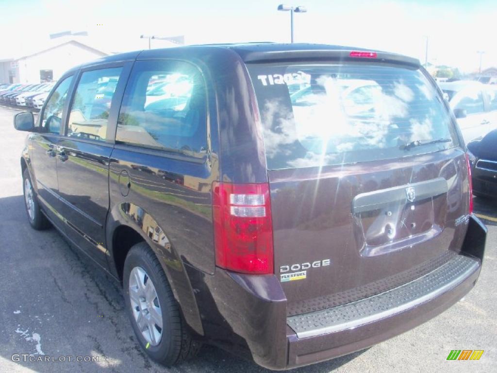 2010 Grand Caravan SE - Dark Cordovan Pearlcoat / Medium Slate Gray/Light Shale photo #7