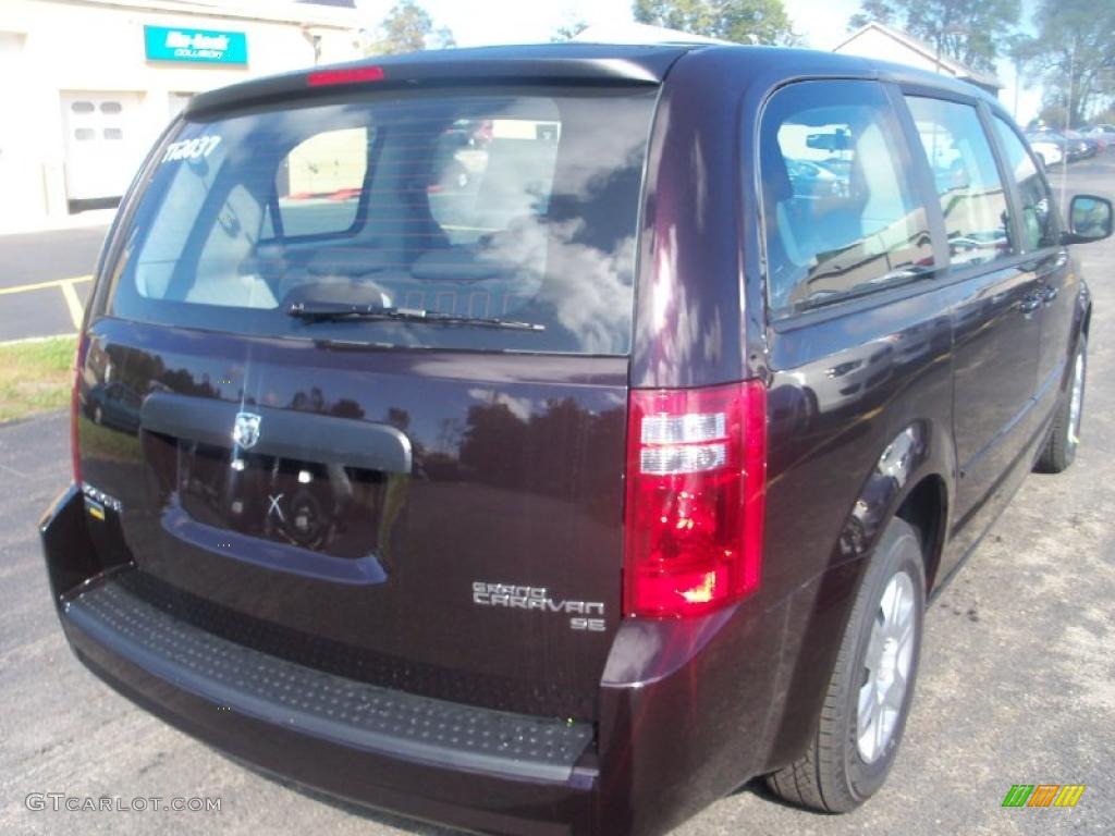 2010 Grand Caravan SE - Dark Cordovan Pearlcoat / Medium Slate Gray/Light Shale photo #9