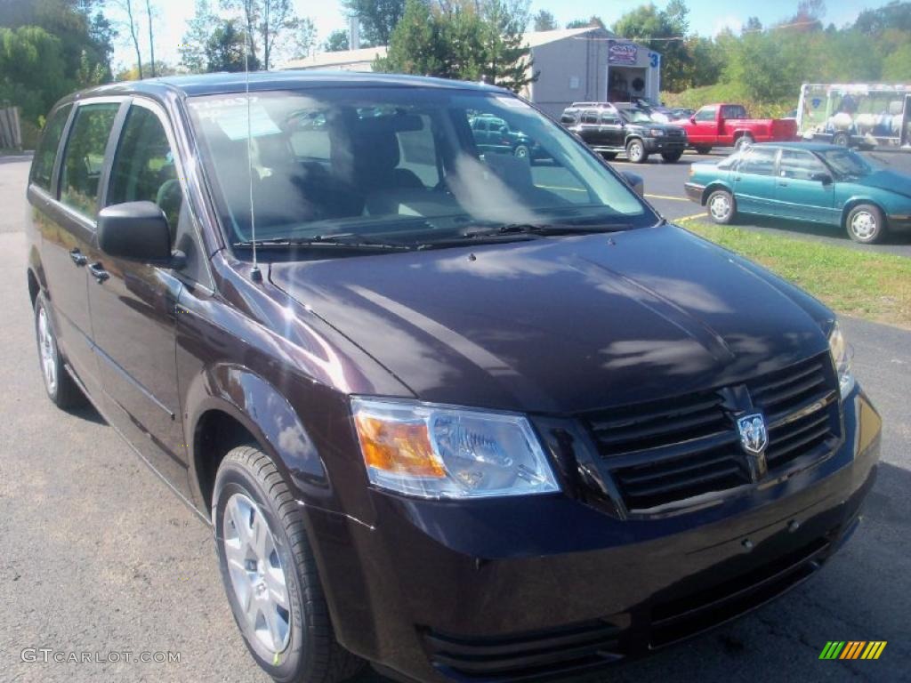 2010 Grand Caravan SE - Dark Cordovan Pearlcoat / Medium Slate Gray/Light Shale photo #10