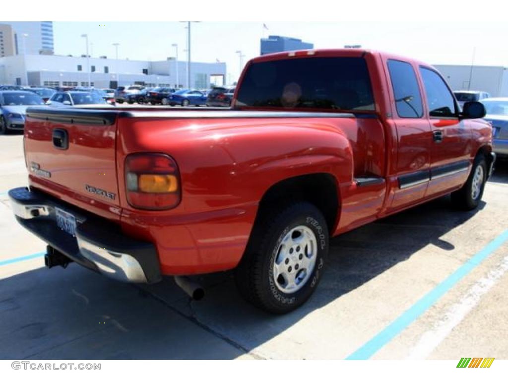 2003 Silverado 1500 LT Extended Cab - Victory Red / Dark Charcoal photo #3
