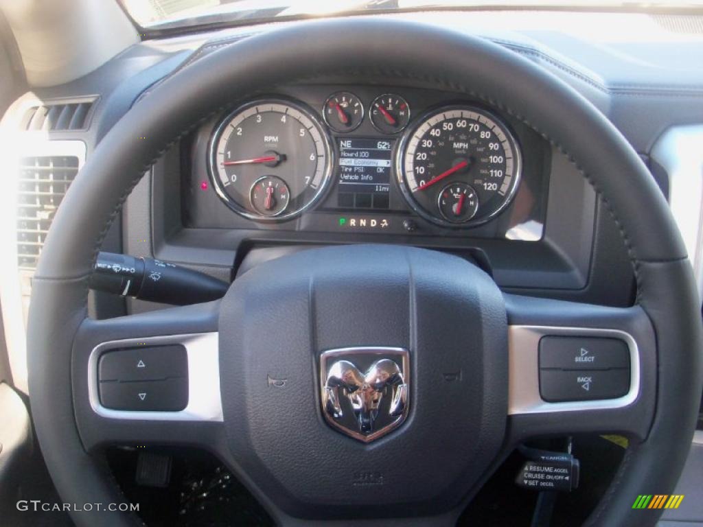 2011 Ram 1500 Sport Quad Cab 4x4 - Deep Water Blue Pearl / Dark Slate Gray photo #6