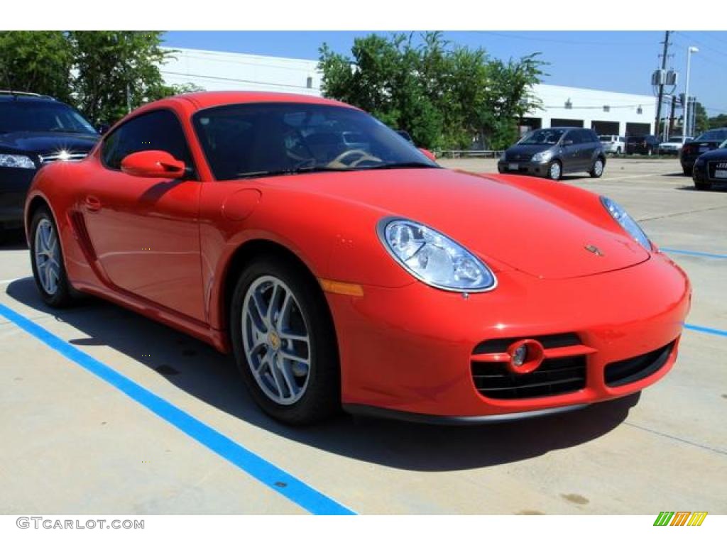 2007 Cayman  - Guards Red / Sand Beige photo #1