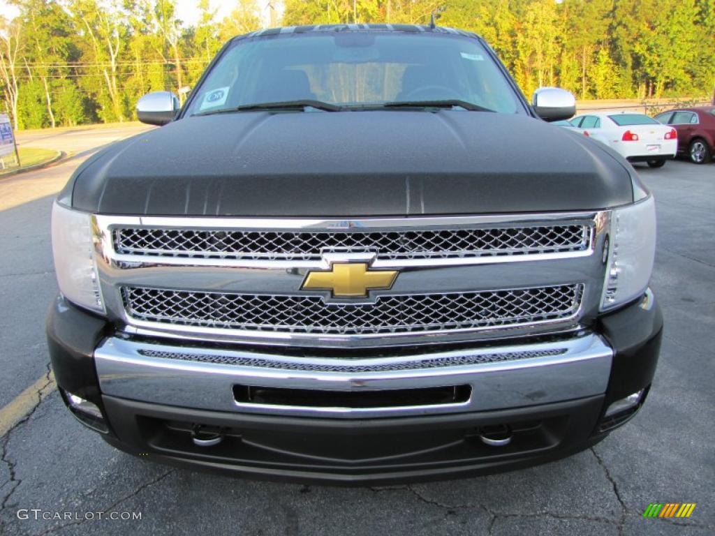 2011 Silverado 1500 LT Crew Cab 4x4 - Black / Ebony photo #2