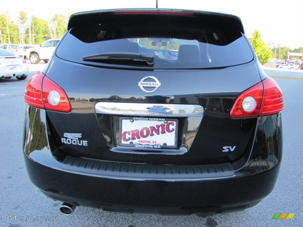 2011 Rogue SV - Wicked Black / Gray photo #4