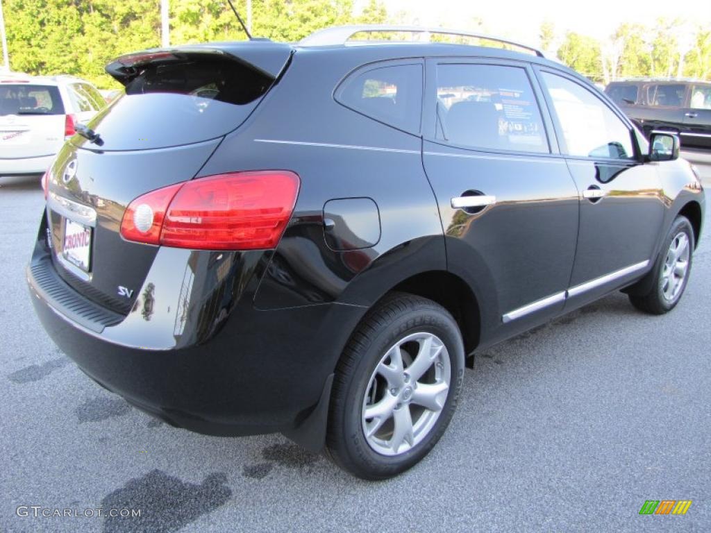 2011 Rogue SV - Wicked Black / Gray photo #5
