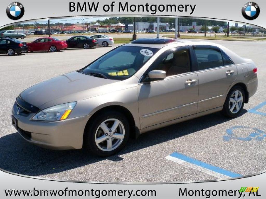 2003 Accord EX Sedan - Desert Mist Metallic / Ivory photo #8