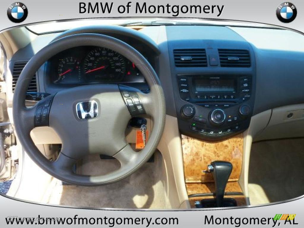 2003 Accord EX Sedan - Desert Mist Metallic / Ivory photo #18