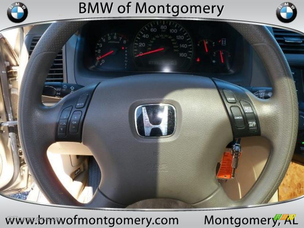 2003 Accord EX Sedan - Desert Mist Metallic / Ivory photo #27