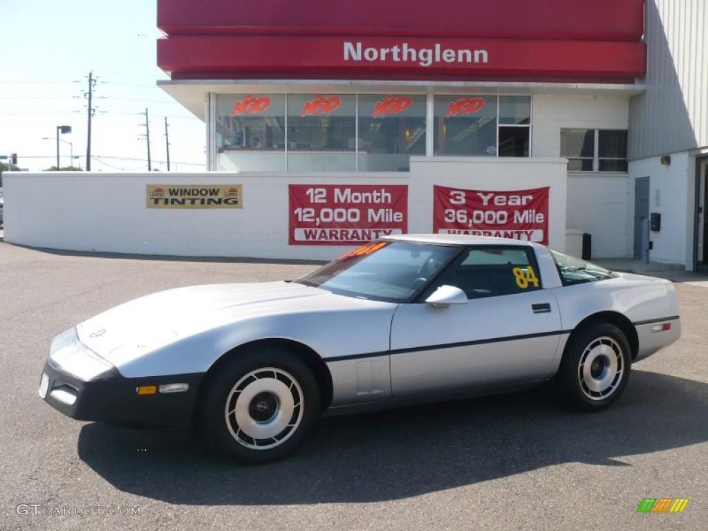 1984 Corvette Coupe - Bright Silver Metallic / Graphite photo #1