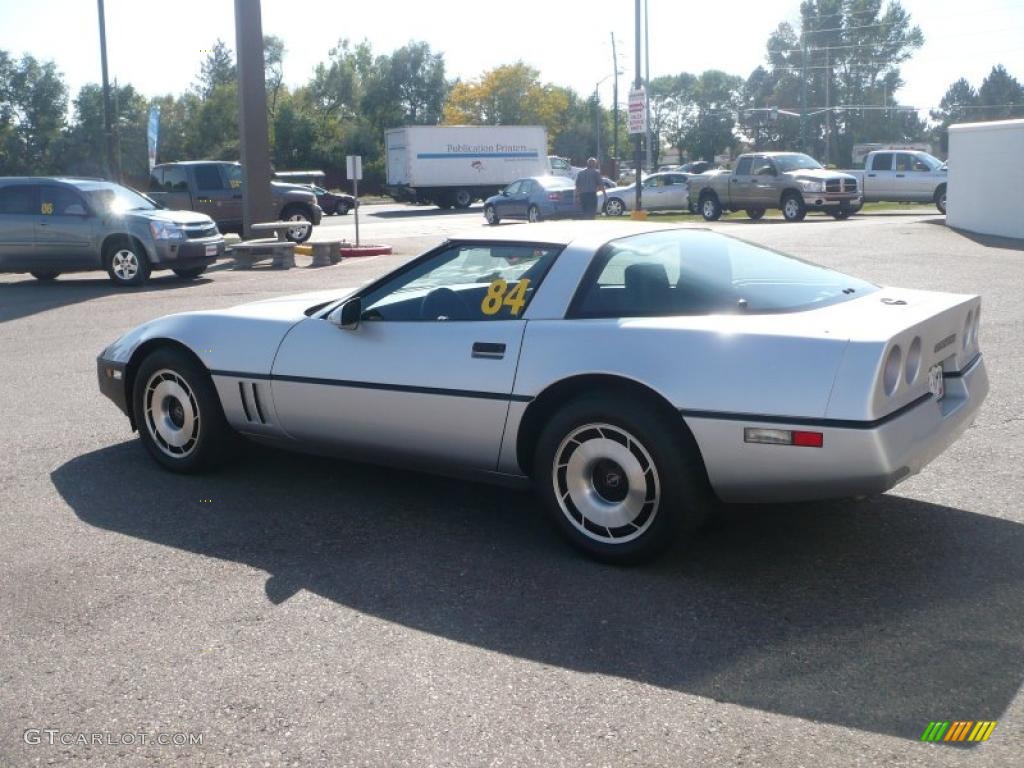 1984 Corvette Coupe - Bright Silver Metallic / Graphite photo #6
