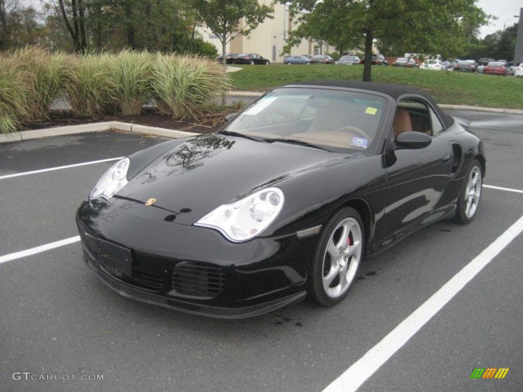 2004 911 Turbo Cabriolet - Black / Natural Leather Brown photo #1